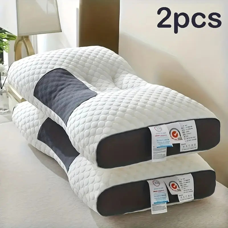 🔥Pack de 2 Almohada Cervical Viscoelástica – El Secreto para un Sueño Profundo y Sin Dolor🔥