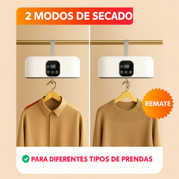 Secadora Portátil 3 en 1: Seca, Esteriliza y Ahorras Espacio