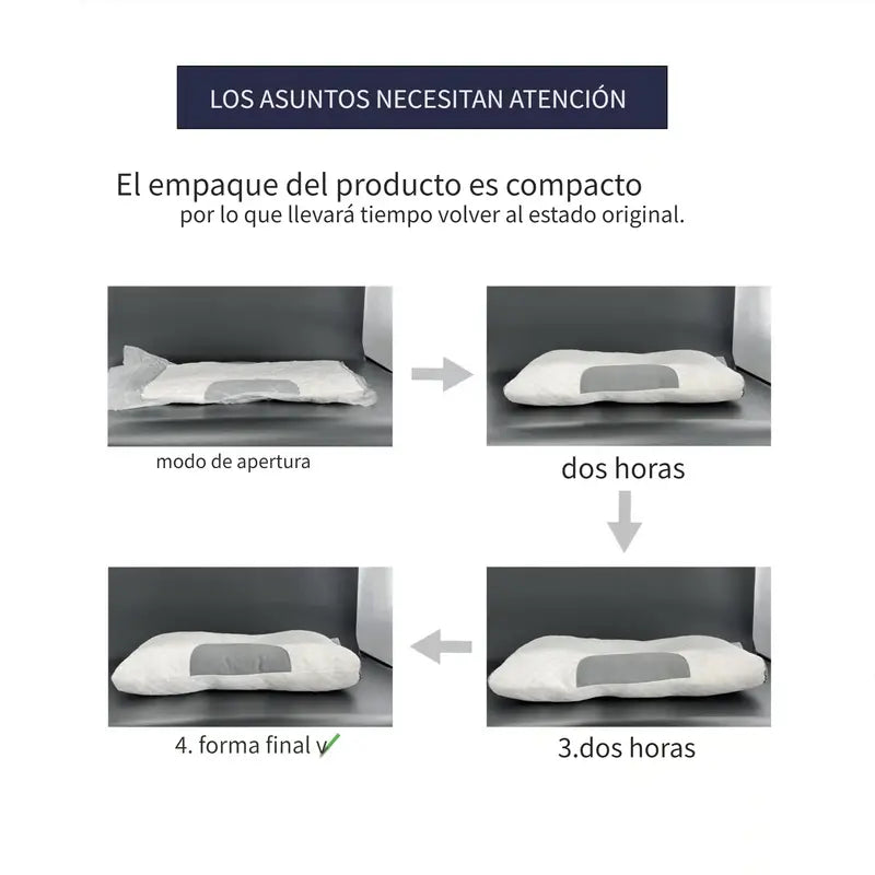🔥Pack de 2 Almohada Cervical Viscoelástica – El Secreto para un Sueño Profundo y Sin Dolor🔥