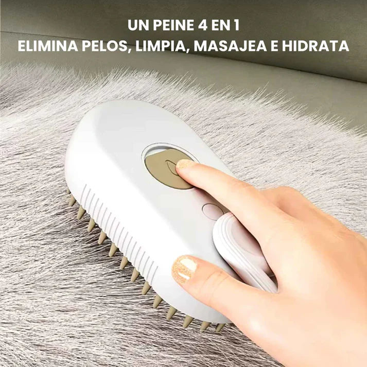 Cepillo de vapor que limpia, hidrata y da brillo al pelaje de tu Mascota