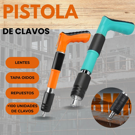 Pistola De Clavos + 100 Clavos De Regalo