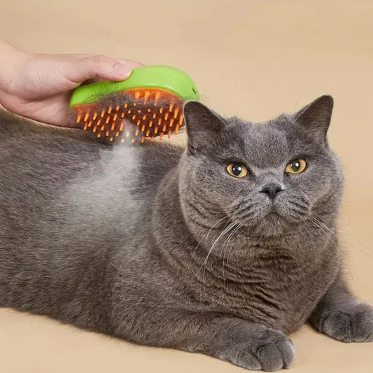 Cepillo de vapor que limpia, hidrata y da brillo al pelaje de tu Mascota
